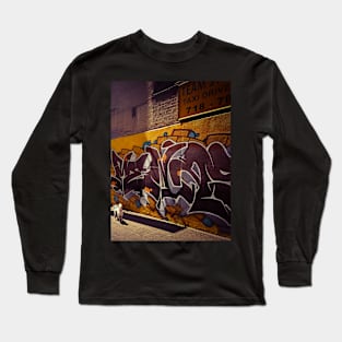 Northern Boulevard Graffiti Long Island City NYC Long Sleeve T-Shirt